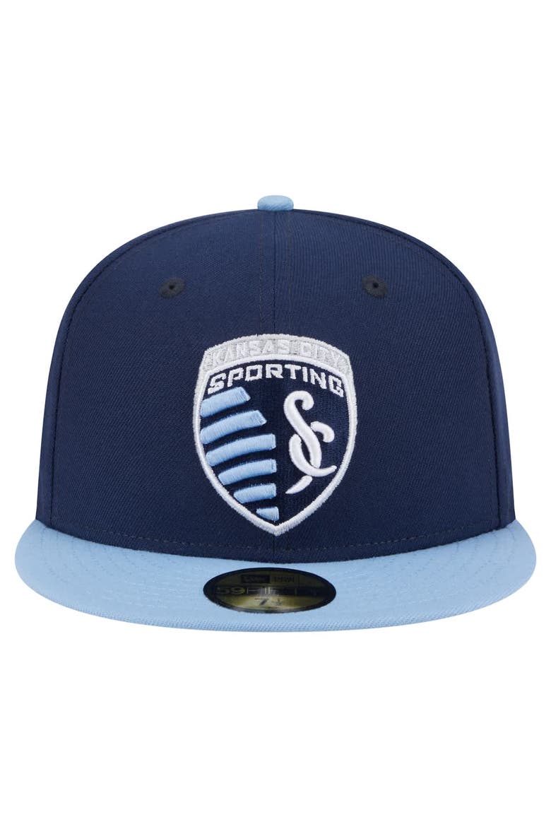 Men's New Era  Navy Sporting Kansas City 2025 Kickoff 59FIFTY Fitted Hat, Alternate, color, Navy