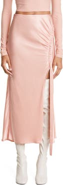 LAPOINTE Double Face Satin Skirt