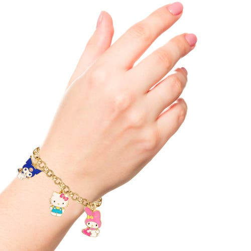 Hello Kitty And Friends Charm Bracelet In Gold