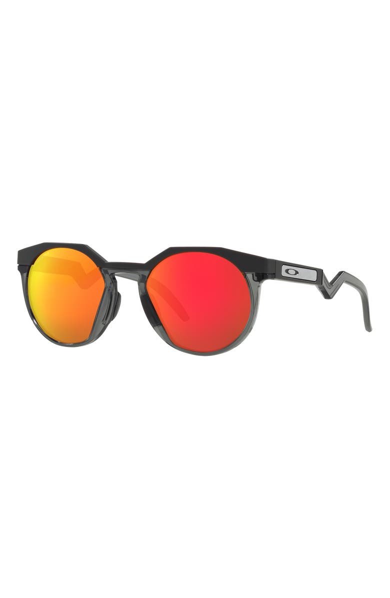 Oakley HSTN 52mm Prizm<sup>™</sup> Round Sunglasses, Alternate, color, Grey Jeans