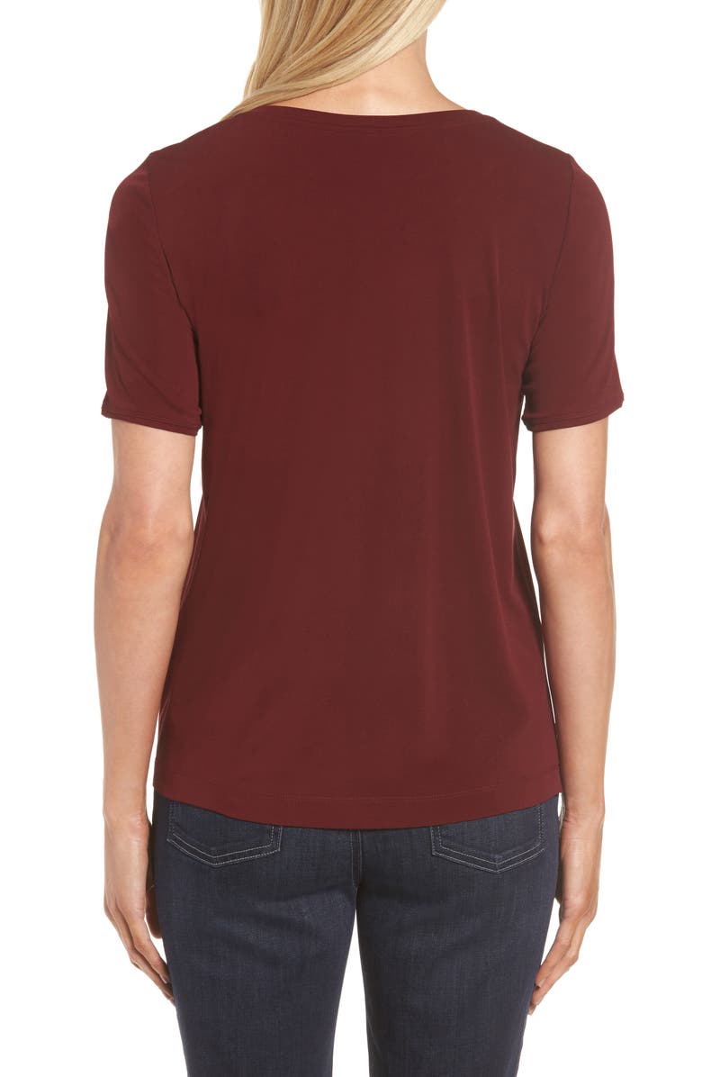 Eileen Fisher Silk Tee, Alternate, color, 