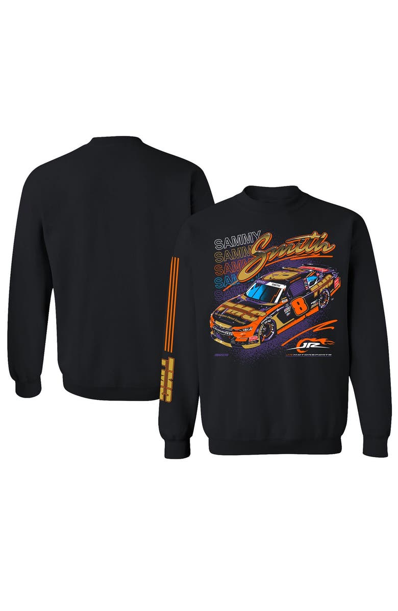 JR MOTORSPORTS OFFICIAL TEAM APPAREL Men's JR Motorsports Official Team Apparel Black Sammy Smith Pullover Sweatshirt, Main, color, 