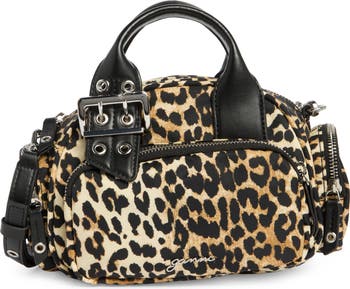トートバッグ Ganni FW25 BUCKY POLOCHON SMALL LEO (A67405920 943) Ganni Small Bucky Polochon Print Crossbody Bag | Nordstrom