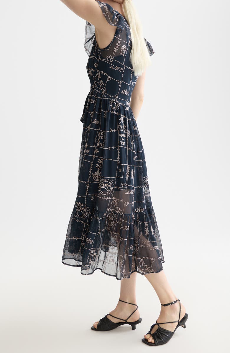 Scotch & Soda Cross Stich Embroidery Dress, Alternate, color,