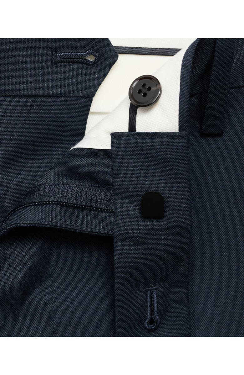 MANGO London Regular Fit Dress Pants, Alternate, color, Navy