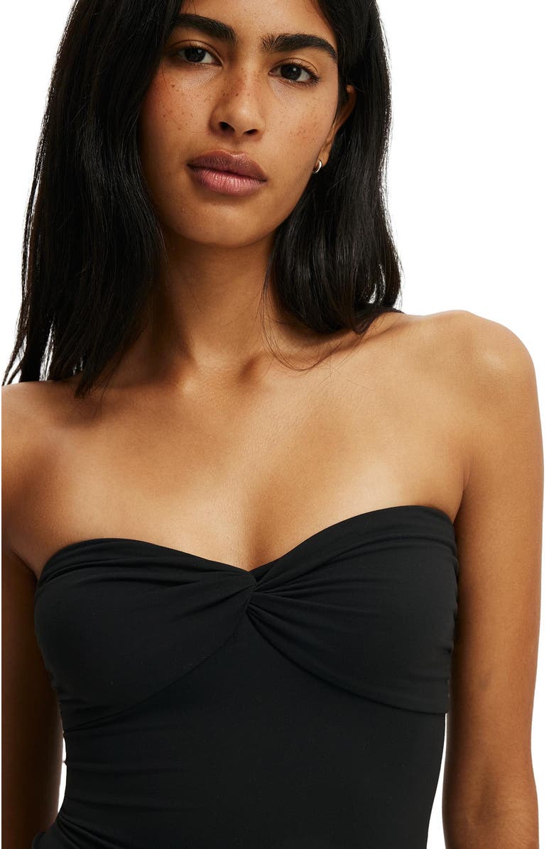 Cotton On Women's Hold Me Twist Bandeau, Alternate, color, Black