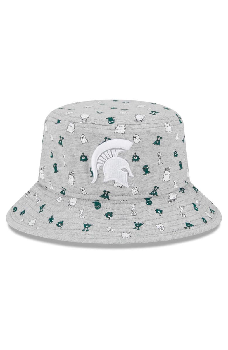 New Era Toddler New Era  Heather Gray Michigan State Spartans Critter Bucket Hat, Main, color, Heather Gray
