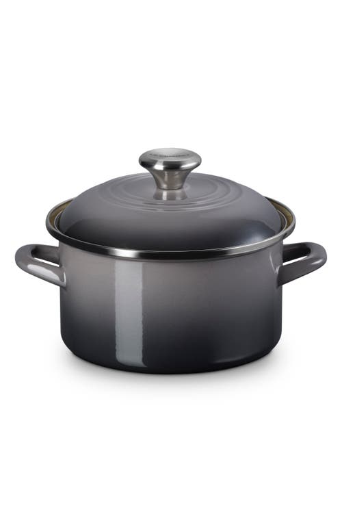 Le Creuset Enameled Stainless Steel Petite Stock Pot In Oyster