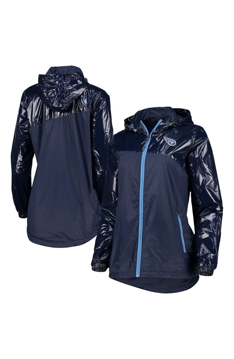 G-III 4HER BY CARL BANKS Women's G-III 4Her by Carl Banks Navy Tennessee Titans Double-Coverage Full-Zip Hoodie Jacket, Main, color, 