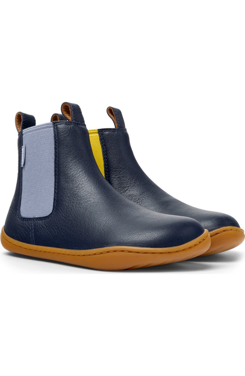 Camper Kids' Peu Cami Twins Chelsea Boot, Main, color, Navy