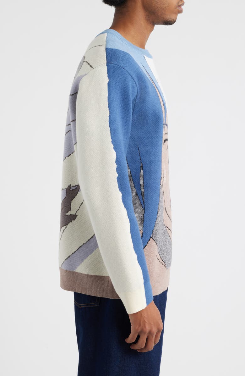 VERYRARE Sasuke Cursemark Graphic Crewneck Sweatshirt, Alternate, color, Blue