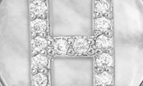 Melinda Maria Baby Love Letters Initial Pendant Necklace In Silver H