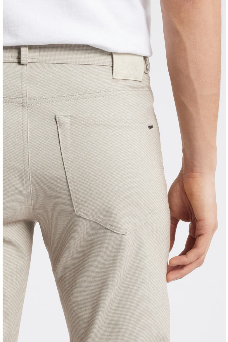 Chuck Hi-Flex Modern Fit Houndstooth Five-Pocket Pants, Alternate, color, BEACH