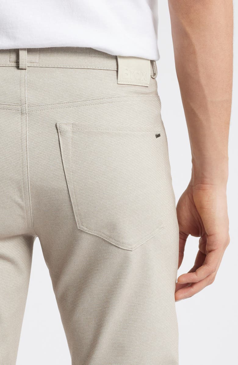 Brax Chuck Hi-Flex Modern Fit Houndstooth Five-Pocket Pants, Alternate, color, Beach