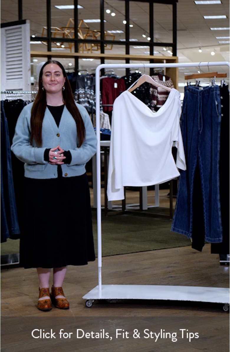 Imani One-Shoulder Long Sleeve Top, sales video thumbnail