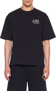 L/AB OFF-WHITE Diagonal Stripe Logo Graphic T-Shirt