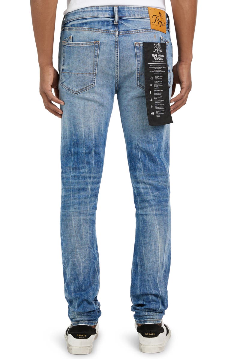 PRPS Solutions Skinny Jeans, Alternate, color, Light Indigo