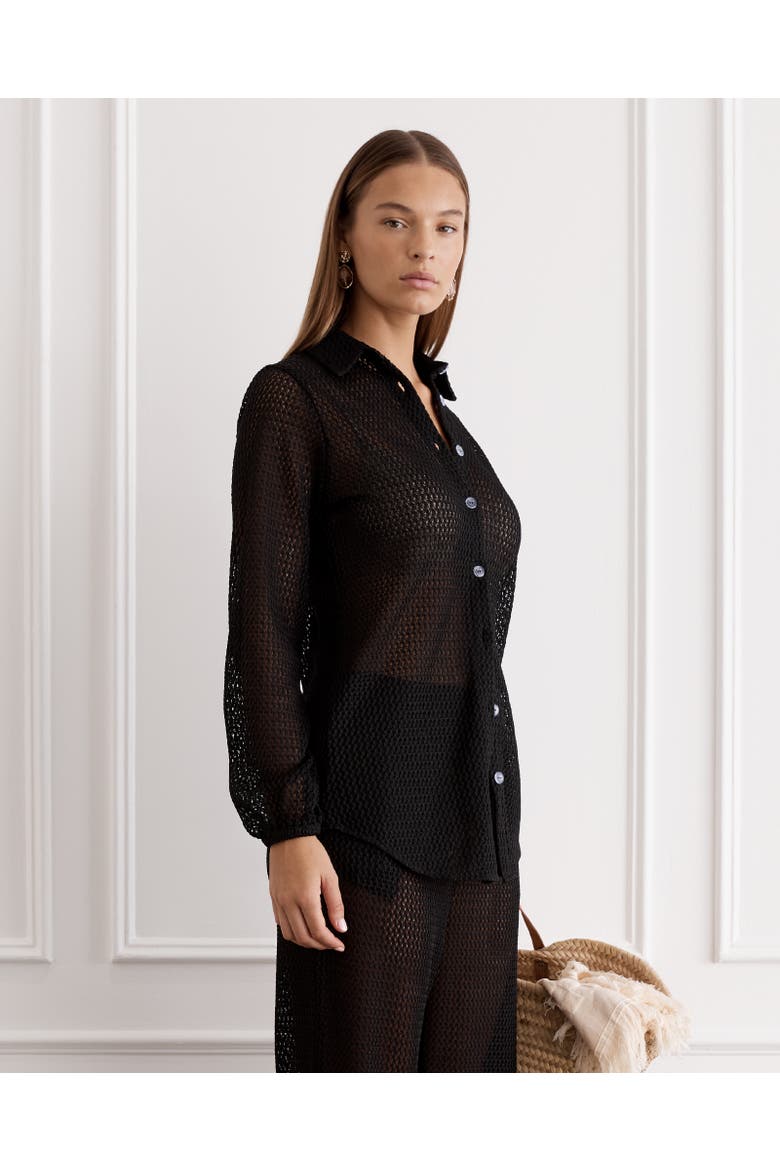 Odilia Beach Shirt, Alternate, color, Fonce