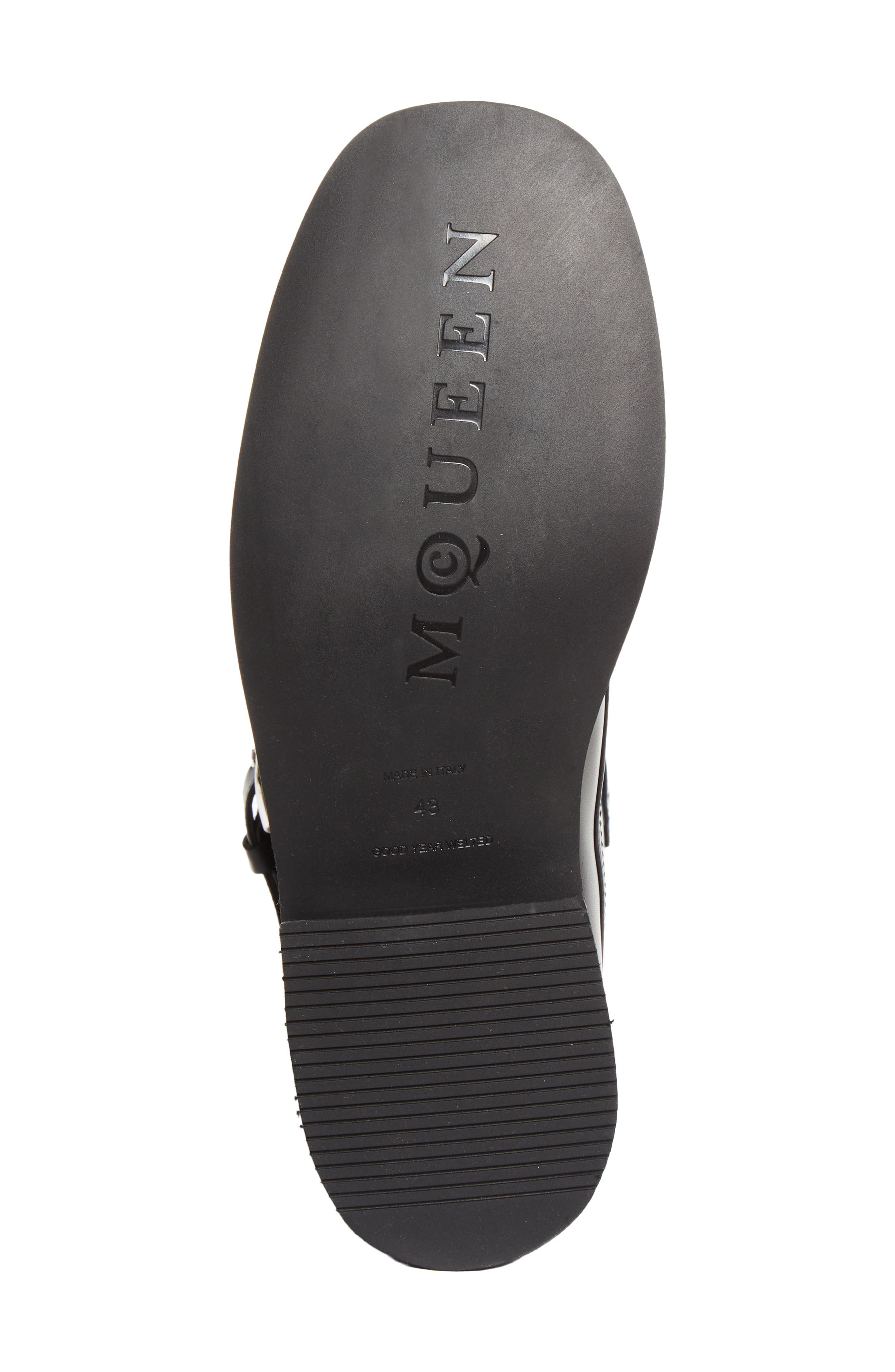 McQueen Biker Boot, Alternate, color, Black