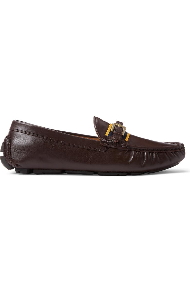 Polo Ralph Lauren Anders Buckle Bit Loafer, Alternate, color, Dark Brown