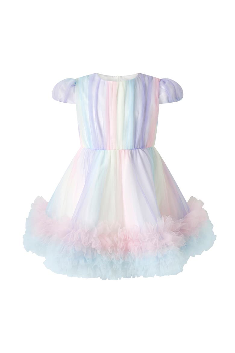 Rainbow Tulle Party Dress, Main, color, Rainbow
