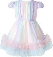 Rachel Riley Rainbow Tulle Party Dress