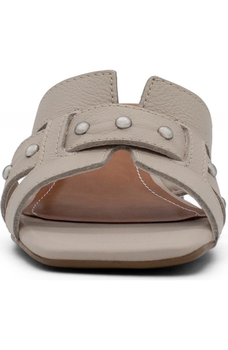 Bottero Studded Leather Slide Sandal, Alternate, color, Off White