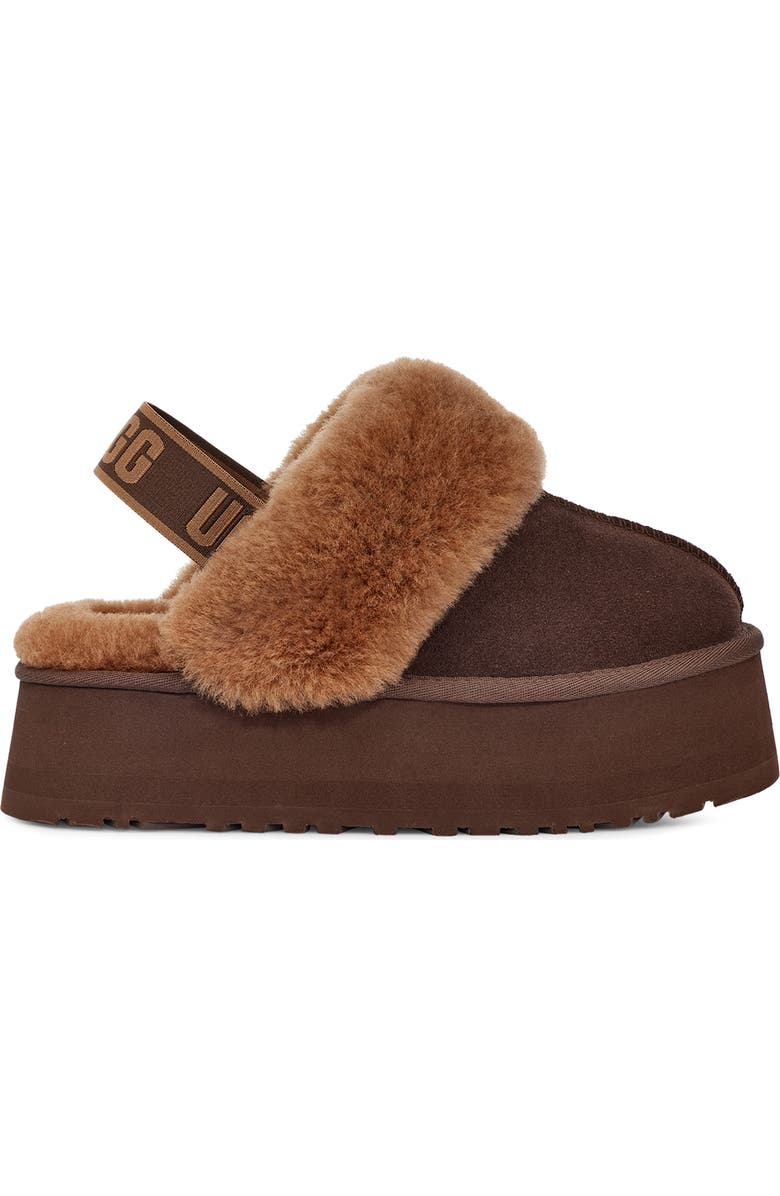 UGG<sup>®</sup> Funkette Genuine Shearling Slipper, Alternate, color,