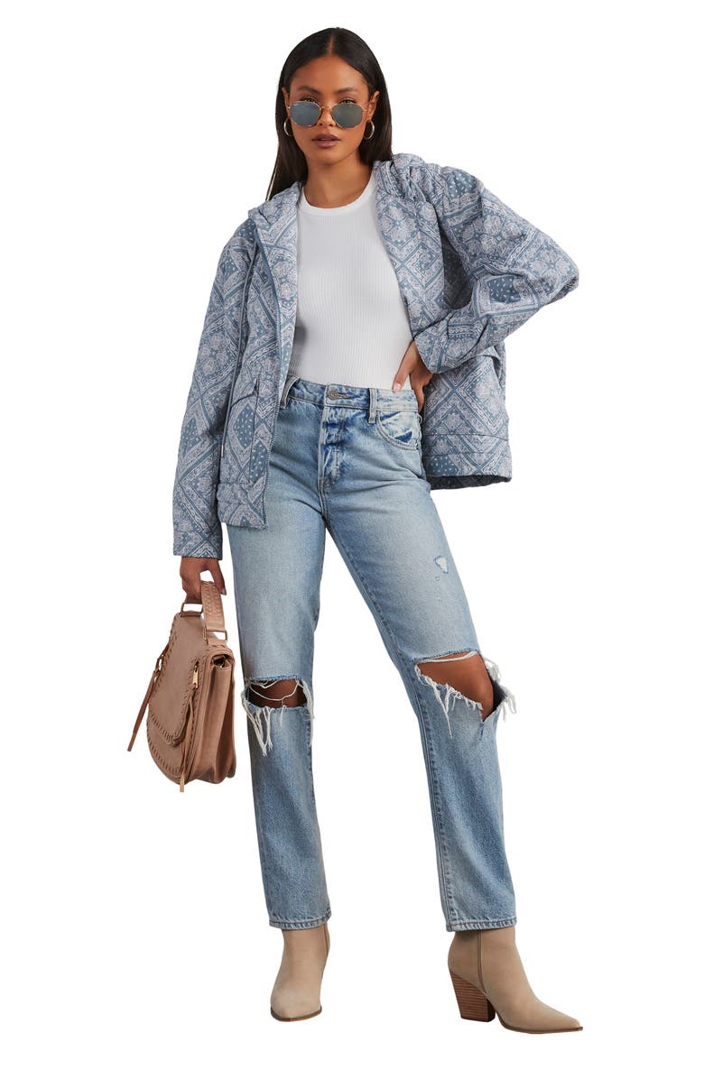 VICI Collection Catie Paisley Quilted Hooded Jacket, Alternate, color,