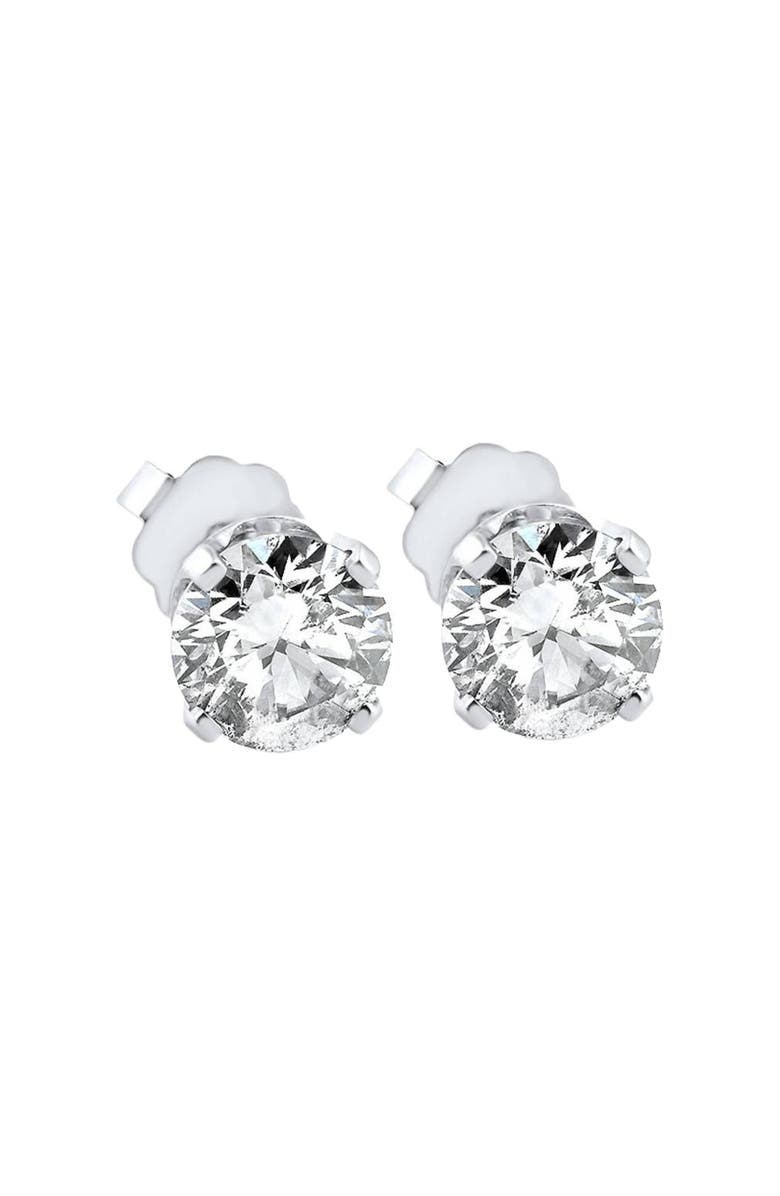Bliss Diamond VS .65ct Diamond Studs 14K Gold Lab Grown, Alternate, color, 14K White Gold
