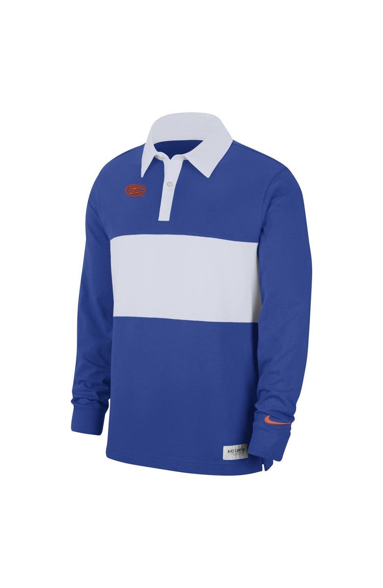 Nike Men's Nike Royal Florida Gators Striped Long Sleeve Polo, Alternate, color, Royal