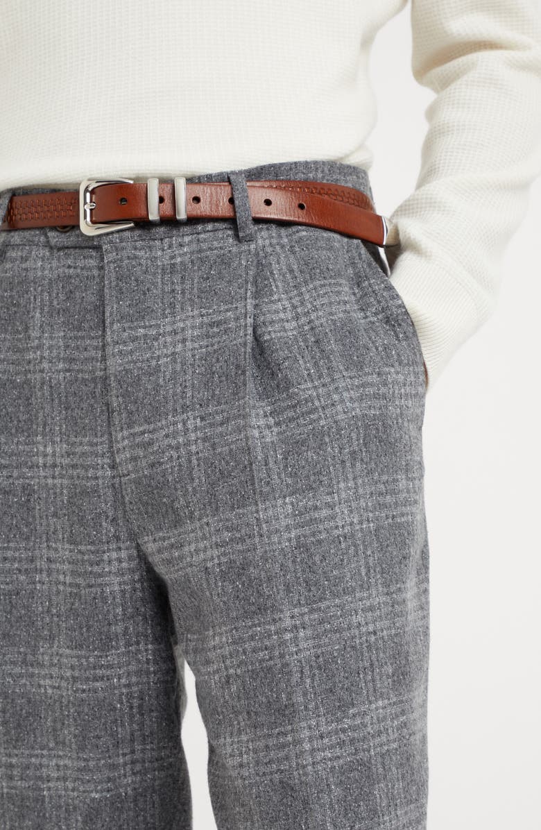 Brunello Cucinelli Silk, wool and cashmere trousers, Alternate, color, 