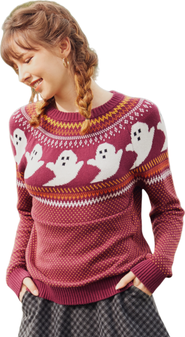 ModCloth You've Been Ghosted Fair Isle Sweater