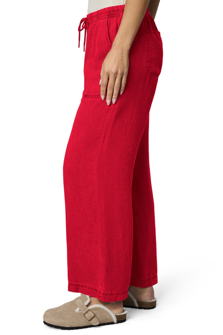 Angie Crop Wide Leg Pants, Alternate, color, ROUGE