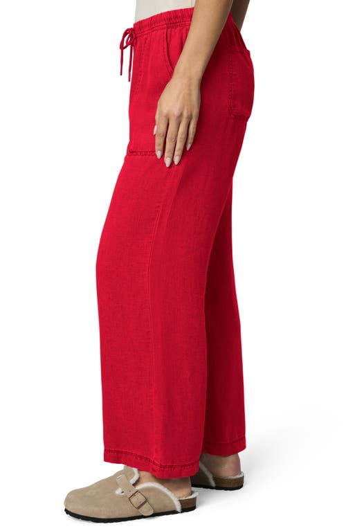 Splendid Angie Crop Wide Leg Pants In Red
