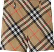 Burberry Check Cotton Shorts
