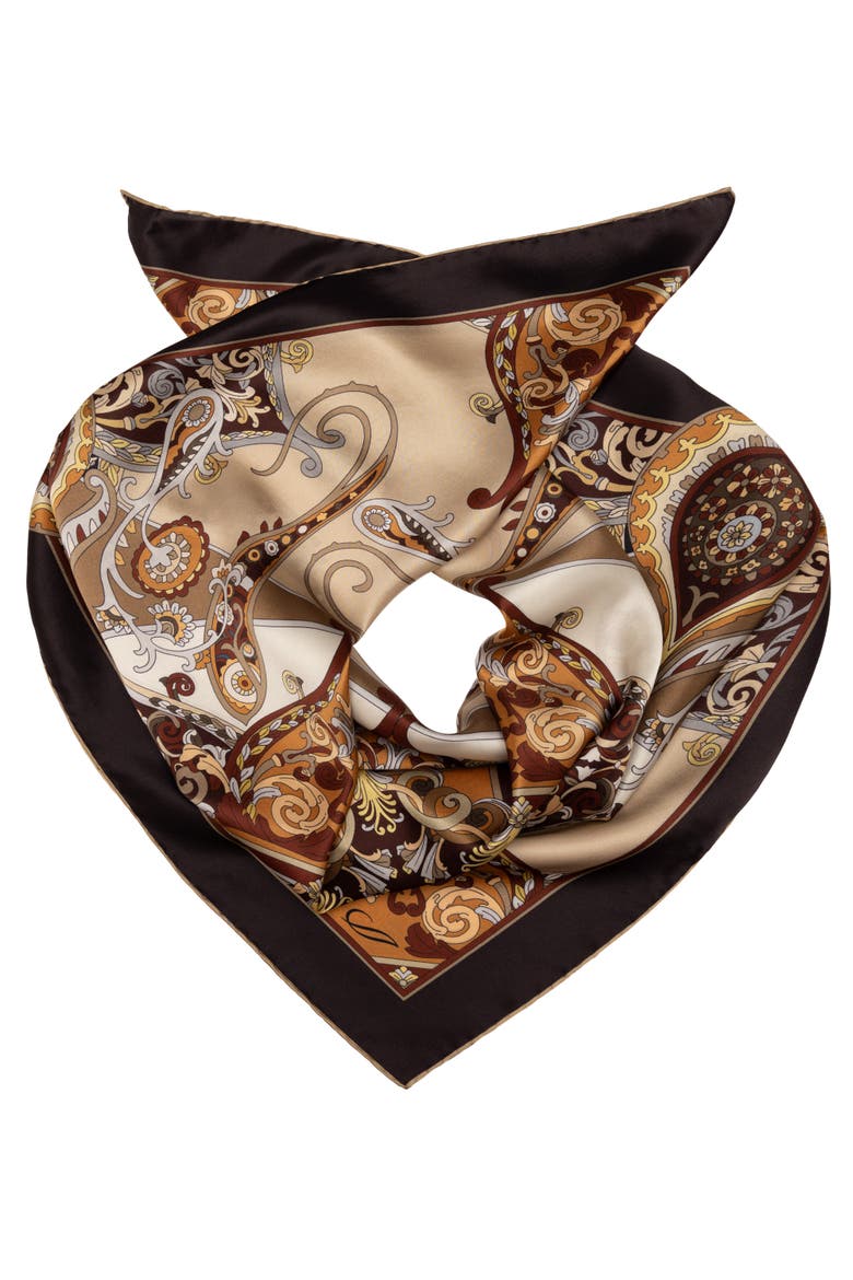 Romina - Silk Foulard for Women, Alternate, color, Neutrals