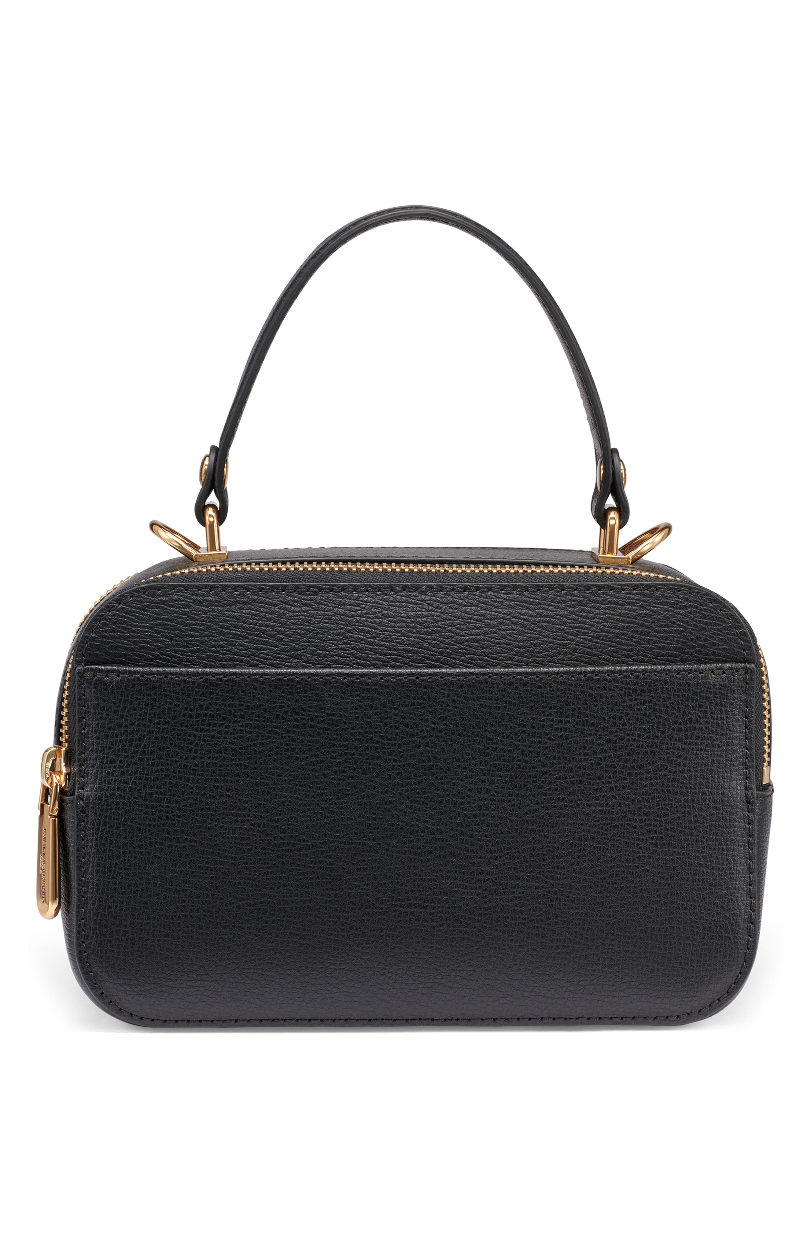 KARL LAGERFELD PARIS Simone Crossbody Bag, Alternate, color, Black/ Gold