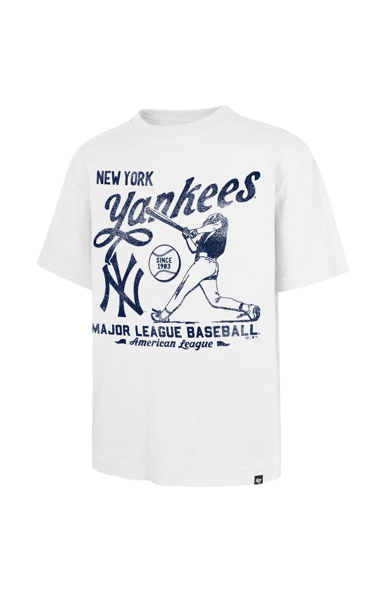 '47 Men's '47 White New York Yankees Regional Batter Foundation T-Shirt, Alternate, color, White
