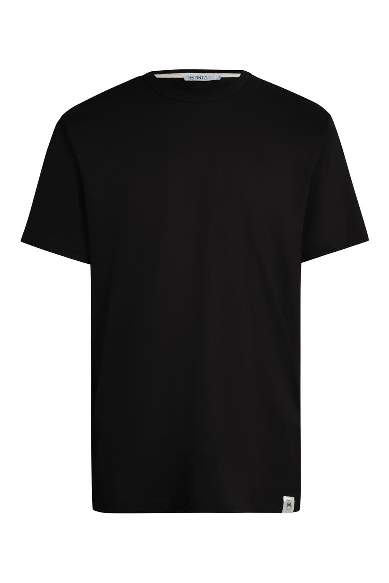 Crewneck Cotton T-Shirt, Alternate, color, BLACK