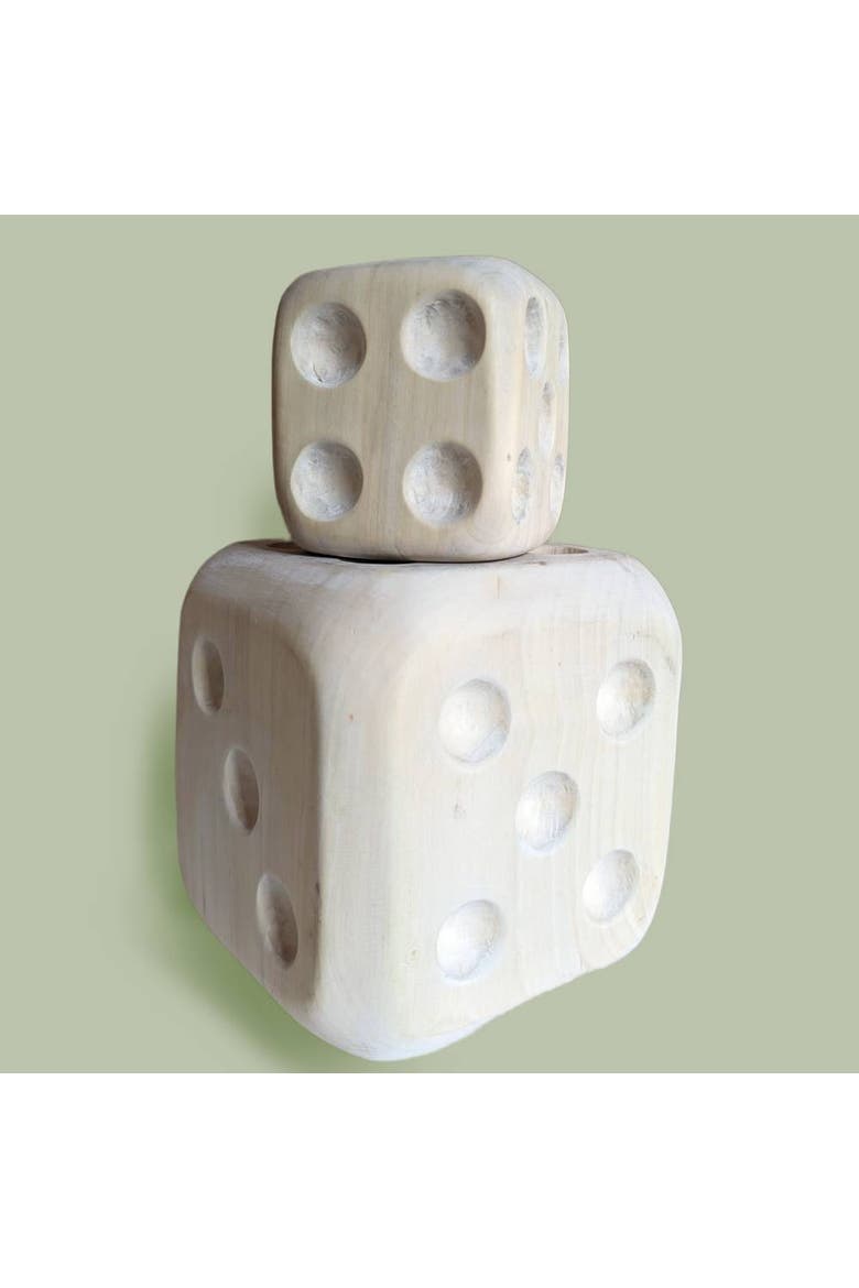 Wooden Decorative Dice - Set of 2, Main, color, None