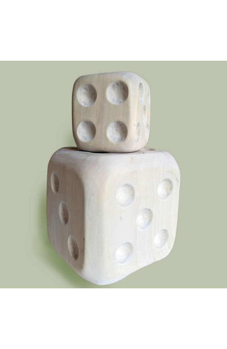 indego africa Wooden Decorative Dice - Set of 2, Main, color, NO COLOR