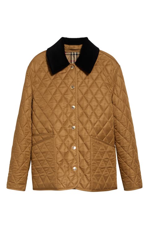 Dranefeld Corduroy Collar Quilted Jacket