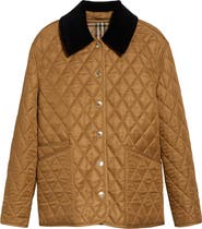 Burberry Dranefeld Corduroy Collar Quilted Jacket