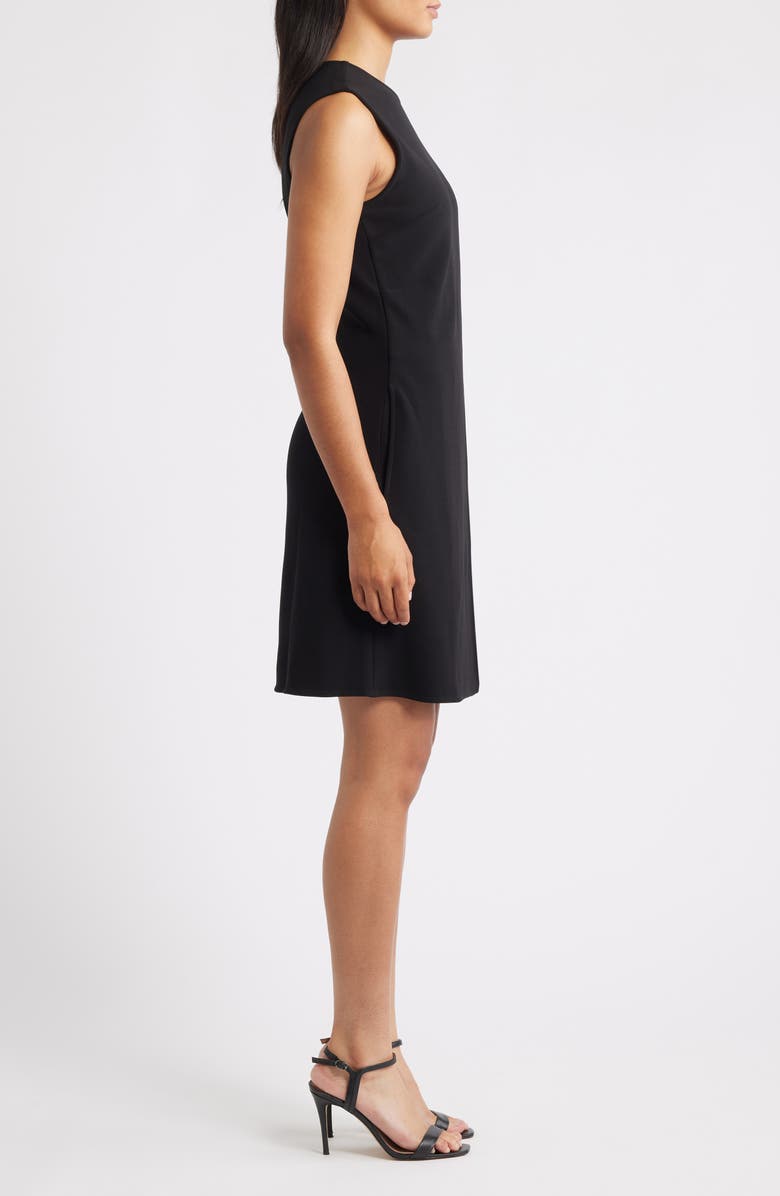 NIC+ZOE Scuba Knit Angled Dress, Alternate, color, Black Onyx