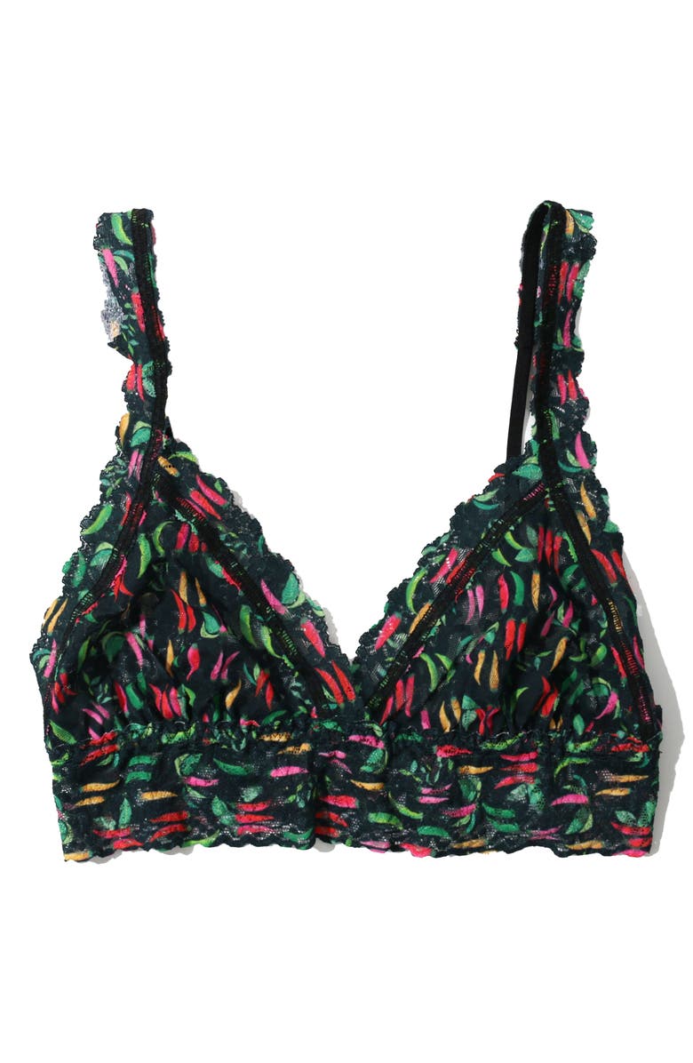 Hanky Panky Print Lace Bralette, Alternate, color, Extra Spice