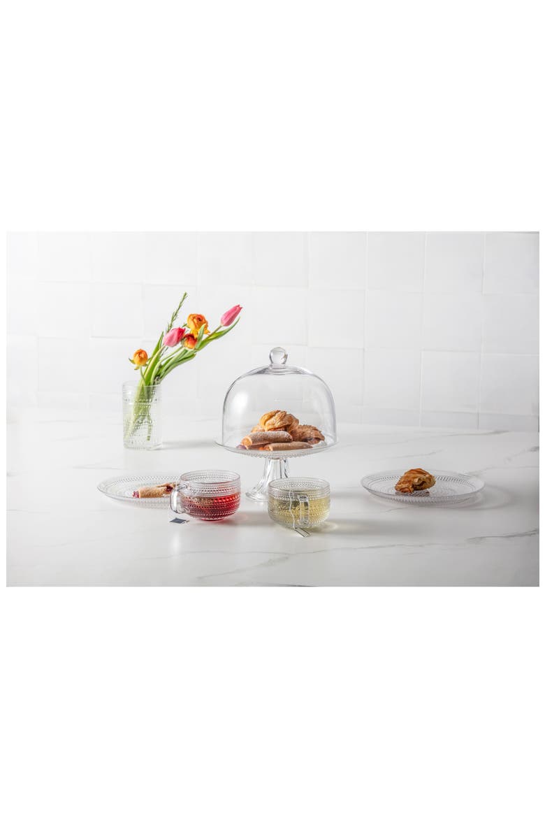 Jupiter Set of 6 Tea/Cappuccino Cups, Alternate, color, CLEAR