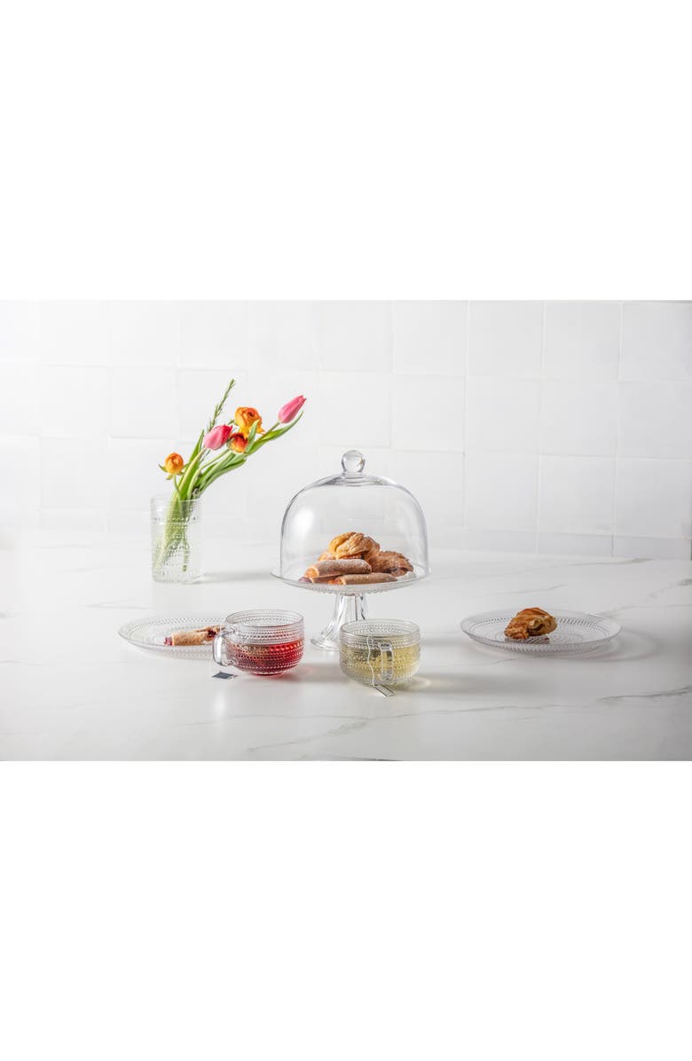 Fortessa Jupiter Set of 6 Tea/Cappuccino Cups, Alternate, color, Clear