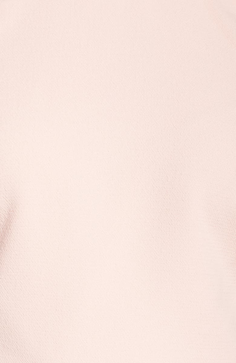 Eliza J Cross Back Crepe Crop Top, Alternate, color, Pink