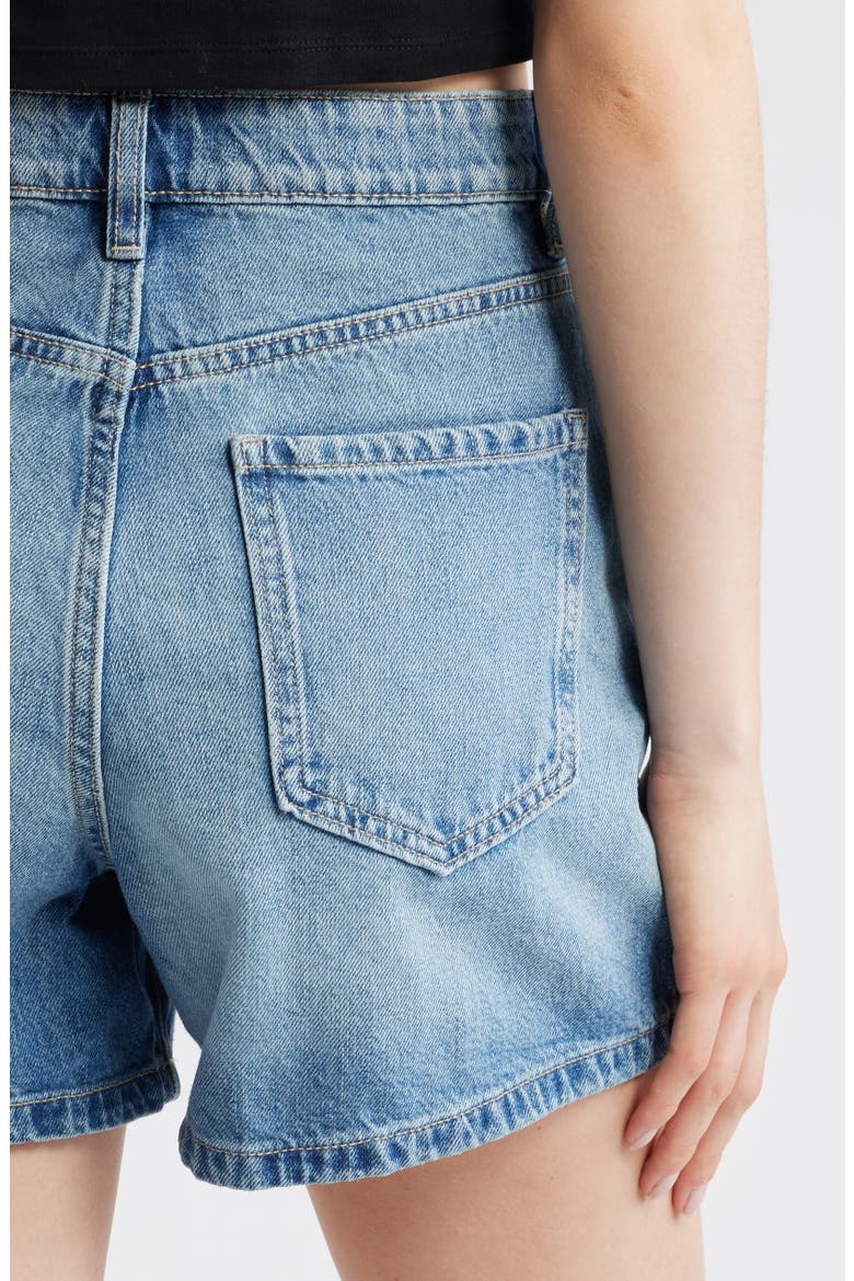 Denim Shorts, Alternate, color, MEDIUM BLUE